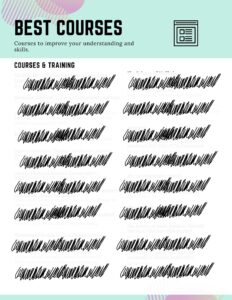 Light Blue Green Website Icon Design Resume