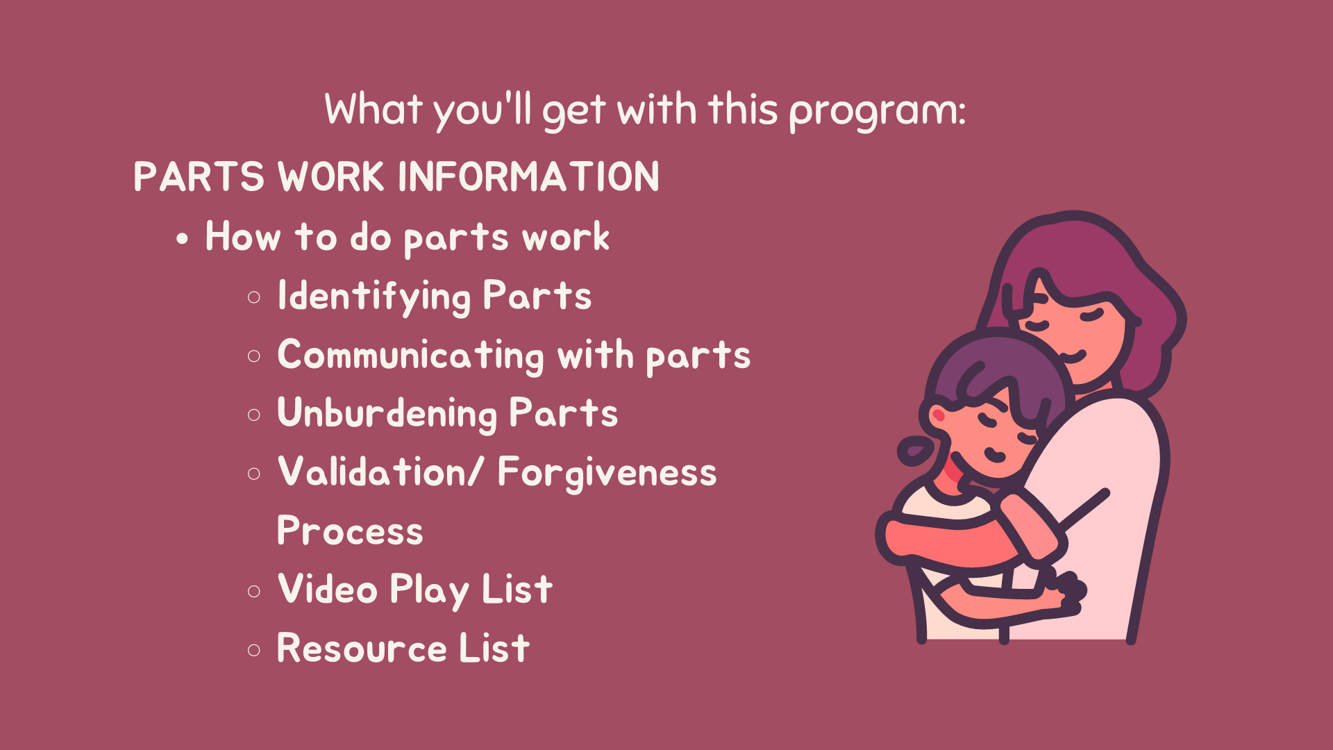 Working with all the pieces of you compassionately.